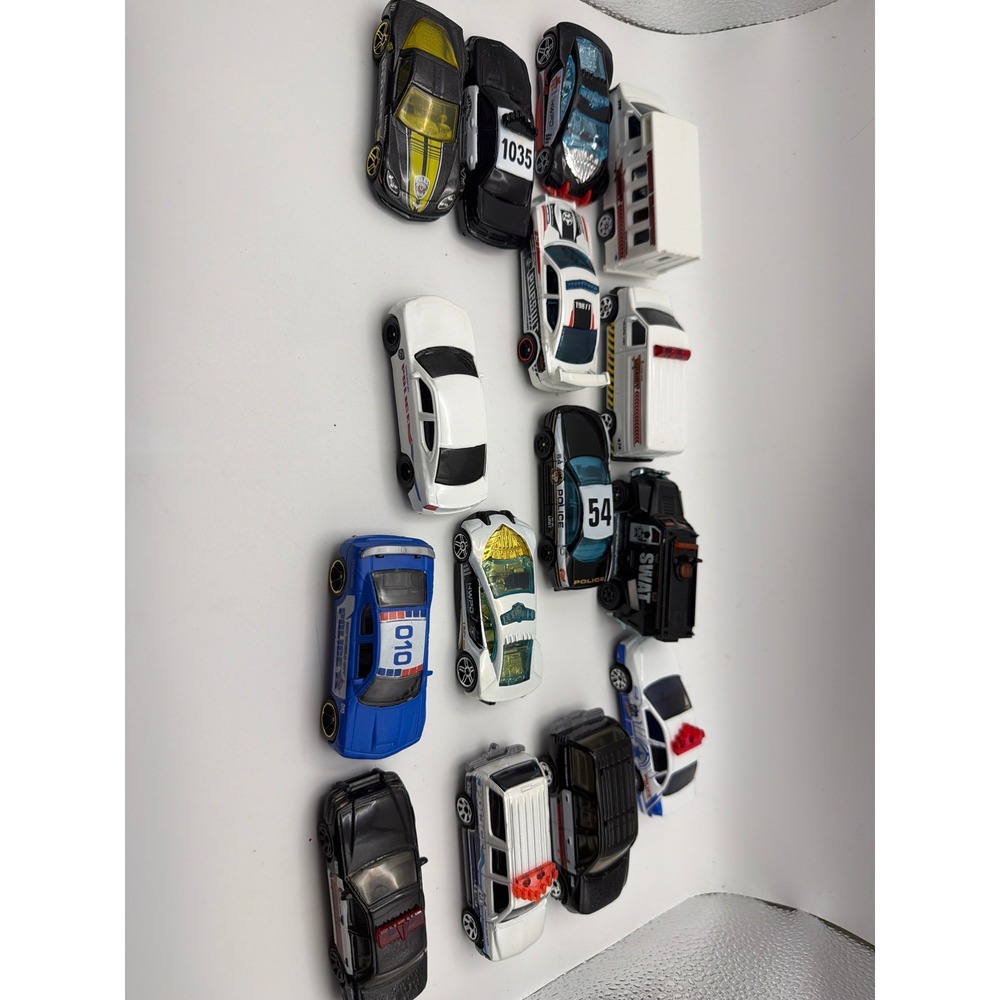 Hot Wheels Matchbox Police SWAT Emergency Vehicle Diecast Lot of 14 Mixed Models